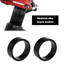 EMSea 8 Pieces Head Stem Spacer Replacement Head Tube Spacer Aluminum Alloy Headset Washer Bicycle Accessories Compatible with 25.4mm Front Shaft Fork