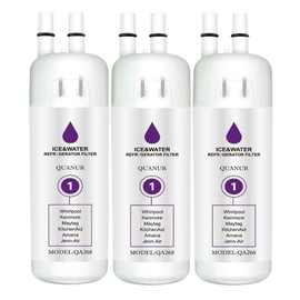 Refrigerator Water Filter 1 Compatible with Whirlpool W10295370A, W10295370, Kenmore 46-9930, Kenmore 46-9081 and EDR1RXD1 Water Filter(3 Pack,White)