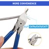 RJ45 Crimp Tool Kit Pass Through Ethernet Cat6 Cat6a Cat5e
