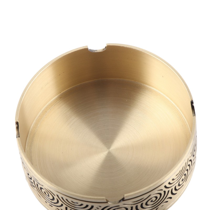 Vintage Ashtray Windproof Auspicious Cloud Pattern Exquisite Ashtray with Lid