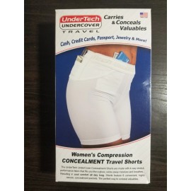 Undertech Undercover 3XL Undertech Undercover Womens Compression Concealment Travel Shorts Black