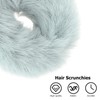 Mobestech 2pcs Faux Fur Ponytail Holders Elastic Hair Scrunchies for