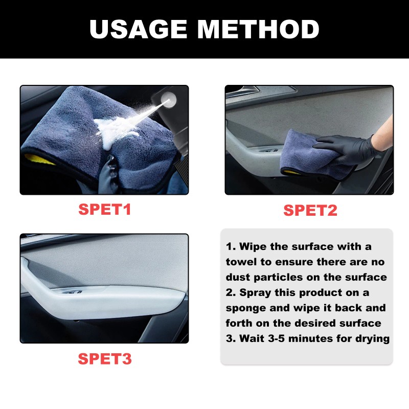 Homonth Plastic Restorer, Automotive Interior Refurbishment Plated Crystal Anti-Rust Care