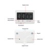 Digital Kitchen Timer Big Digits Magnetic Timer Backing Stand for