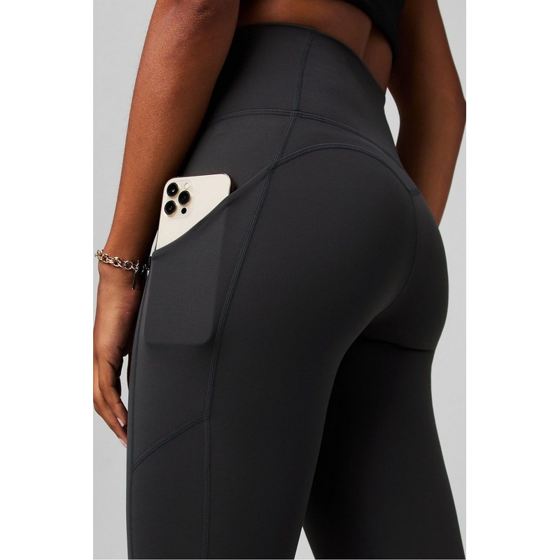 Fabletics Women's Oasis PureLuxe High-Waisted 7/8 Legging, Light Compression, Buttery