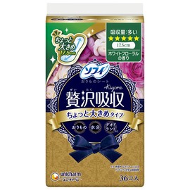 Sofy Kiyora Luxury Absorption White Floral Many 36 Sheets