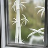 Chicskin Tropical Plants Faux 3D Decorative Window Film, Double Sided