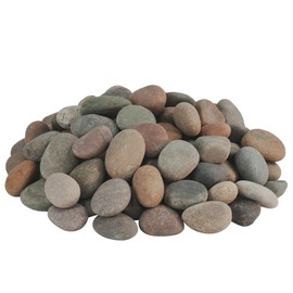 VINICS 40lbs Large River Rocks for Landscaping, 2-3 Inch Natural Unpolished Bulk Pebbles, Hand-Picked Premium Stones for Garden Design Fish Tank, Flower Pots, Pathways and Backyard, Mixed Color