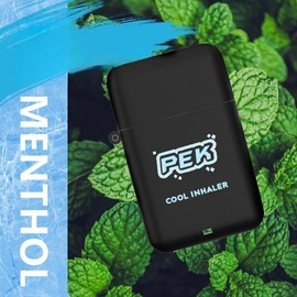PEK Aromatherapy Nasal Inhaler Gift Set - 6 Essential Oil Blends  for Stress Relief, Yoga & Office Focus, Holistic Wellness Kit with Travel Case - Scent_sales: Menthol