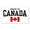CafePress Made in Canada Rectangle Sticker Rectangle Bumper Sticker Car