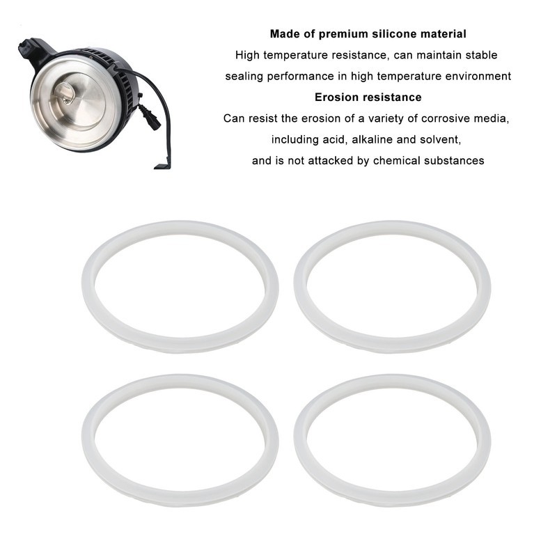 4PCS Water Distiller Sealing Ring Silicone Heat Resistance Water Distiller