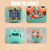 Bubble Machine for Kids Cartoon Owl 8 Holes Automatic Bubble