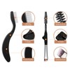 Folding Eyebrow Comb Eyelash Separator Eyebrow Eyelash Grooming Brush for