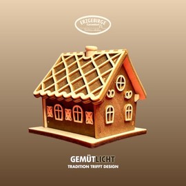 weigla - Craft Set Smoking House Original Ore Mountains I Self Assembly Kit Gingerbread Smoker House 31 Pieces I Christmas Decoration DIY I Beautiful Gift Idea I Decoration Indoor I Christmas