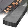Blulu 25 Pcs Lock in Gutter Guard 6 Inch x