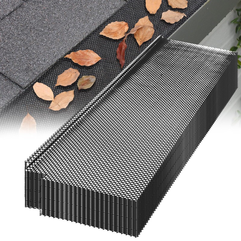 Blulu 25 Pcs Lock in Gutter Guard 6 Inch x