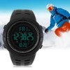Mens Male Digital Back Light Round Waterproof Sport Watch Wristwatch