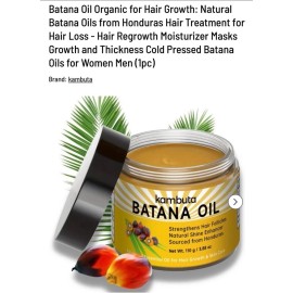 Kambuta BATANA OIL Strengthens Hair Follicles Natural Shine NWT