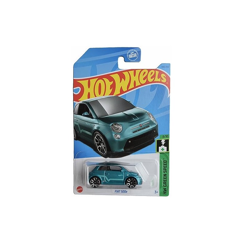 Hot Wheels Fiat 500e, HW Green Speed 8/10 [Teal] 144/250