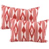 TRESMESTRES Sofa Cushion Covers - Mediterranean Design, Vibrant Colours, Ikat