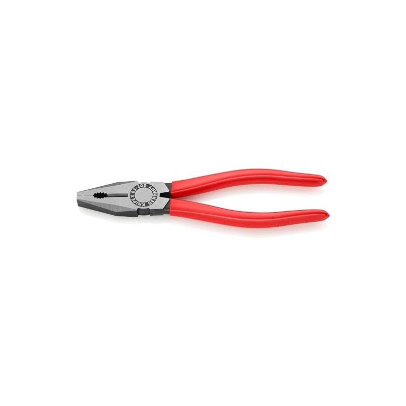Knipex Combination Pliers black atramentized, plastic coated 200 mm 03