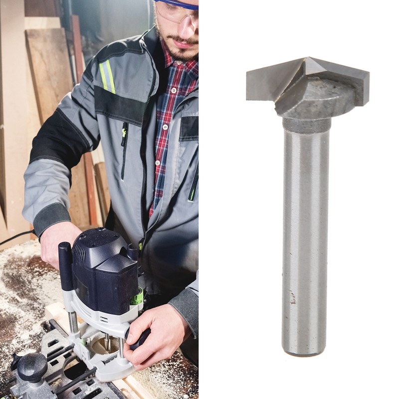 Router Bit Blade Diameter 16mm VShaped Tungsten Steel Engraving Milling
