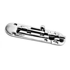 MARINE CITY Heavy Duty 316 Marine Grade Stainless Steel (5-1/4" × 1-1/2") Barrel Bolt Door Latches for Windows/Hatches/Cabinets (L)