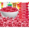 Colombina Cinnamon Striped Flavor Discs, Red & White, Bulk Hard