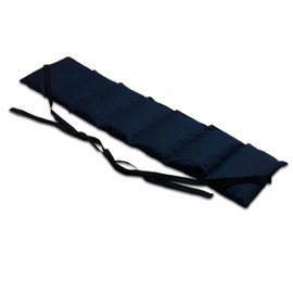 Heat Pad 7 Chamber with Ribbon, 65 x 15 cm, Dark Blue, Grain Heat Pad for Binding dark blue