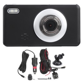 4in DVR Driving Recorder 1080P HD Dual Lens Camera LCD Touch Screen BuiltIn Speaker Microphone