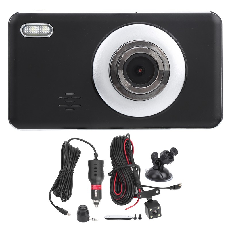4in DVR Driving Recorder 1080P HD Dual Lens Camera LCD