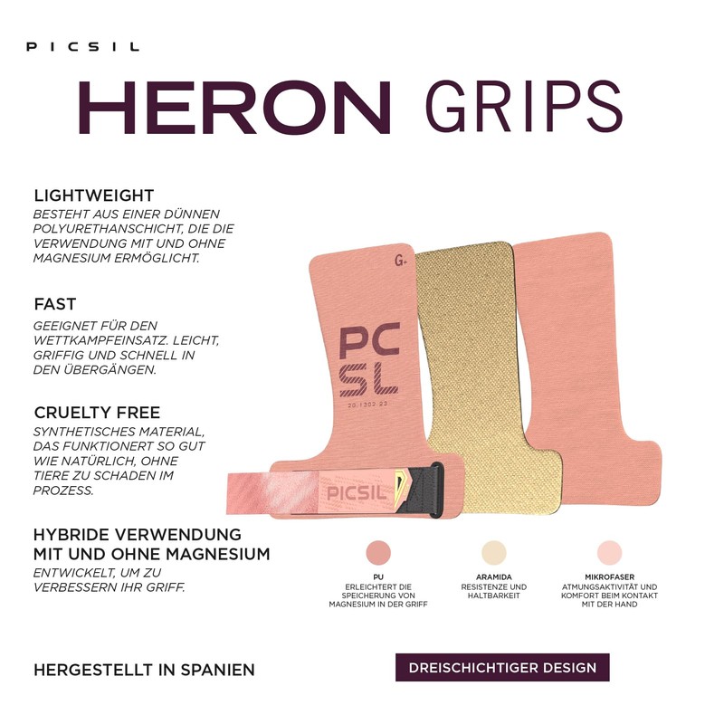 PICSIL Heron Gloves with and without Magnesium, Full Hand Protection,