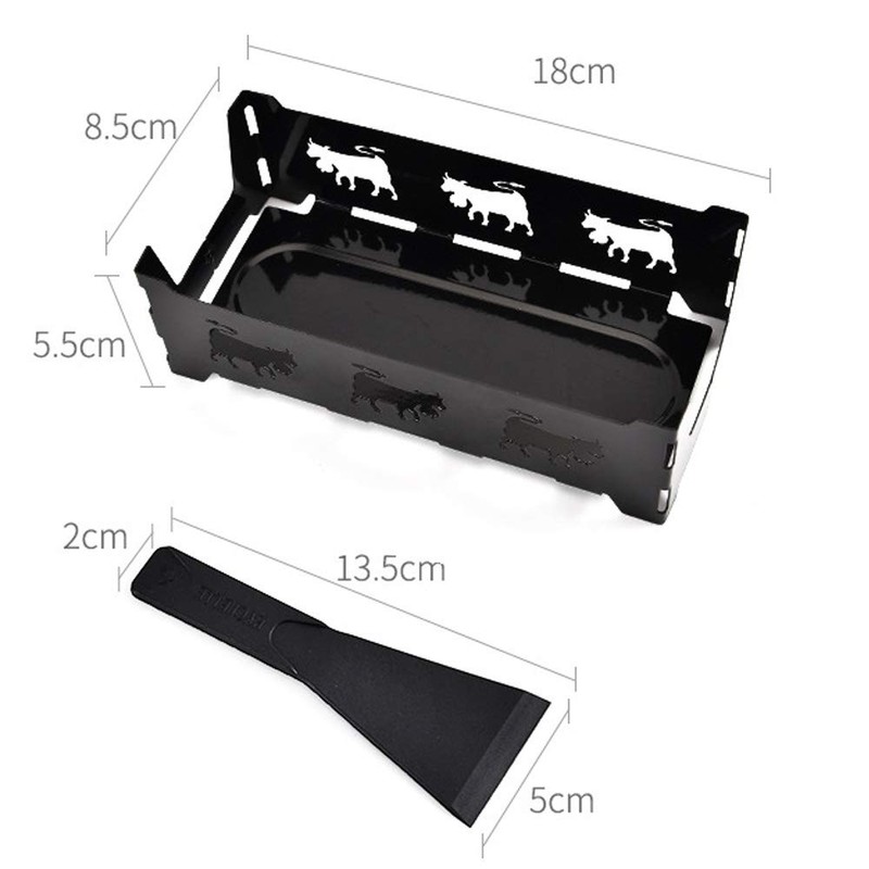 TAMUME Cheese Melter Portable Candlelight Raclette Metal Non-Stick Cheese Melting