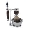 Men Manual Trimmer Kit Trimming Soap Bowl Stand Beard Brush