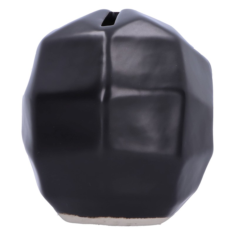 Nemesis Now Geometric Skull Money Box, Ceramic, Black