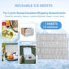 2 Pack Reusable Ice Packs for Lunch Box, Cuttable Blanket