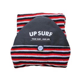 UPSURF 5'11"/6'1"/6'4"Surfnoard Sock Cover-Long Board Sock Cover Light Protective Bag for Your Surf Board (Black+White+Red, 5'11")