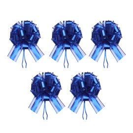 CVNRCLP Large Pull Bows Wrapping Pull Bow Ribbon，Blue Gift Wrap Bows for Wrapping Baskets Wedding or Flower Decorations, Valentine's Day Birthday Gift Decorations