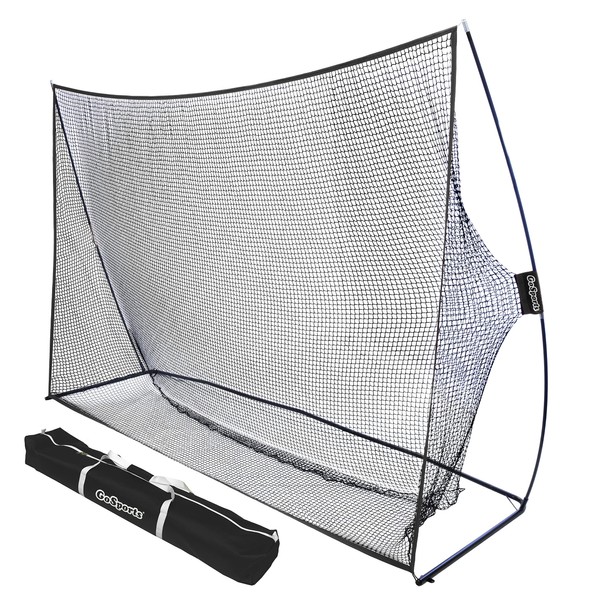 GoSports 10 ft x 7 ft Golf Practice Hitting Net - Personal Driving Range for Indoor or Outdoor Use