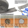 Stainless Steel Wool with Gloves, Steel Wool Fill Fabric Roll,