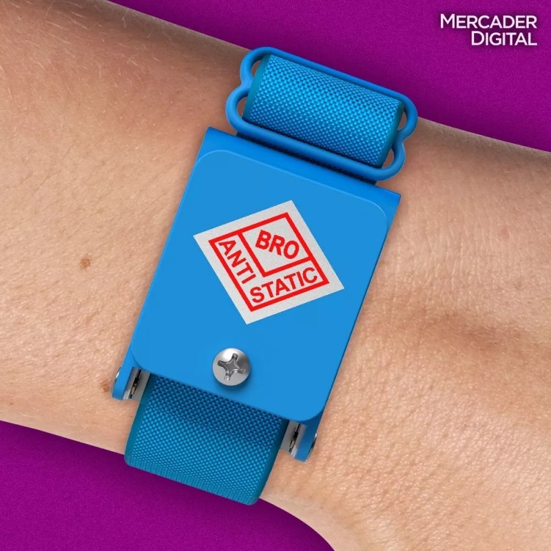 Mercader Digital 2 Pzs Pulsera Antiestática Inalámbrica Protección Descargas