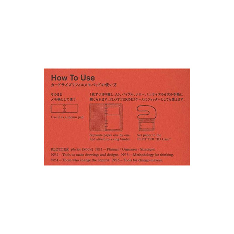 77716674 Card Size Plotter Refill Memo Pad, Plain, 40 Sheets