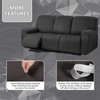 ULTICOR Squared Jacquard Design 8-Pieces Recliner Sofa Covers Stretch Reclining