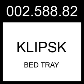 IKEA KLIPSK Bed Tray White  002.588.82