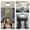 Wheatronic LED Ceiling Light Flush Mount 24W, Black Kitchen Light