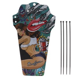 Mountain Bike Fenders Bike Mudguard Front and Rear Mud Guard Universal for Downhill Folding Bicycle(Color Beauties)