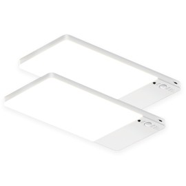 FULEN 2 Pack Rechargeable Motion Sensor Ceiling Light Upgraded, Cordless Closet Light with 12000mAh Battery, LED Shower Light for Bathroom,Pantry,Porch,Garage,3000K/4500K/6000K, Remote Control