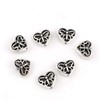 PEPPERLONELY 50pc Antique Silver Alloy Spacers Heart Butterfly Beads 12