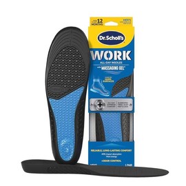 Dr. Scholl's 닥터 숄의 하루 종일 뛰어난 편안함 깔창과 마사지 젤 - 열심히 일하는 발을 가진 남녀를 위해 설계되었으며, 근육통과 피곤한 다리를 제거하고 냄새 조절이 가능한 아치 지지대 삽입물 [Women s 6-11] Dr. Scholl's All-Day Comfort Insoles with Massage Gel - Designed for hard-working men and women to relieve muscle pain and ti