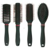 Set of 4 hair brushes styling brushes with soft grip
